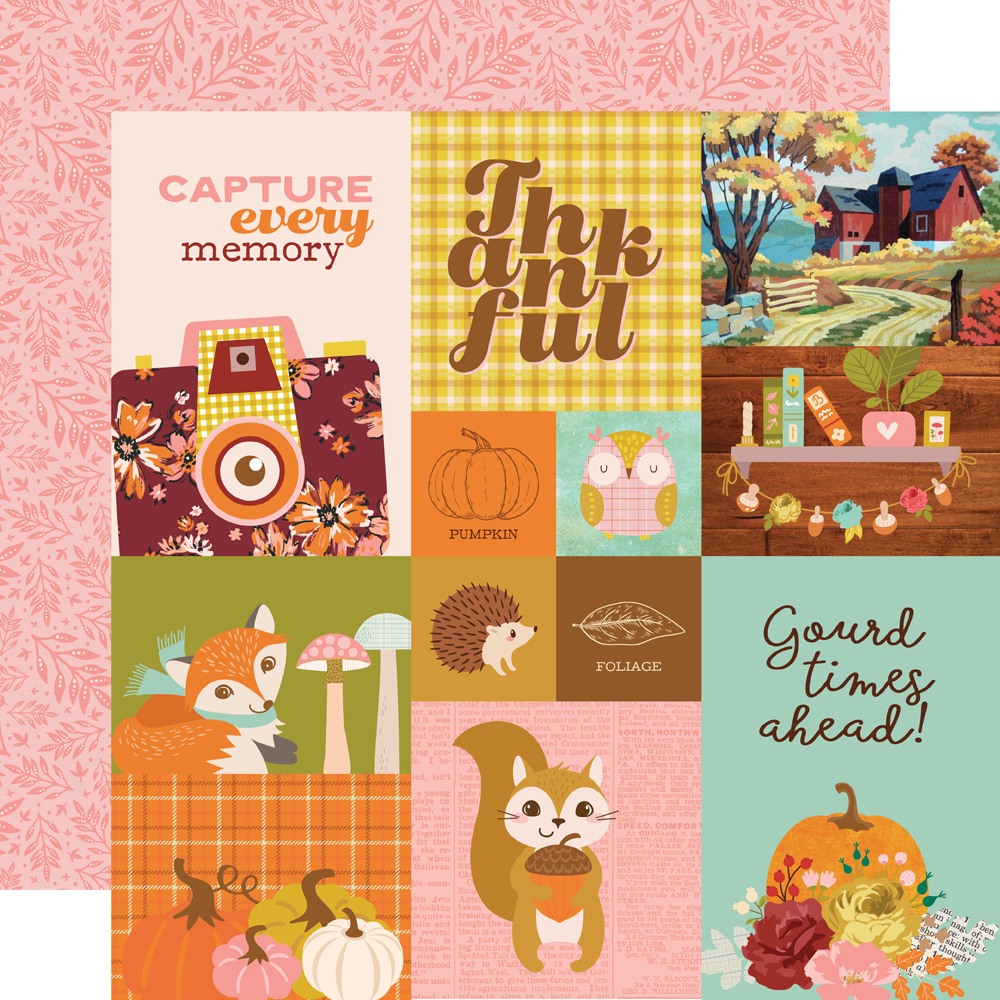 Simple Stories Pumpkins & Plaid 12X12 Combo Elements