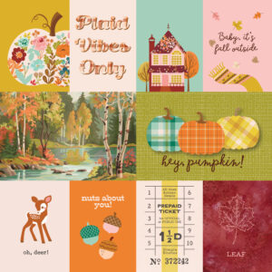 Simple Stories Pumpkins & Plaid 12X12 3X4/4X6 Elements