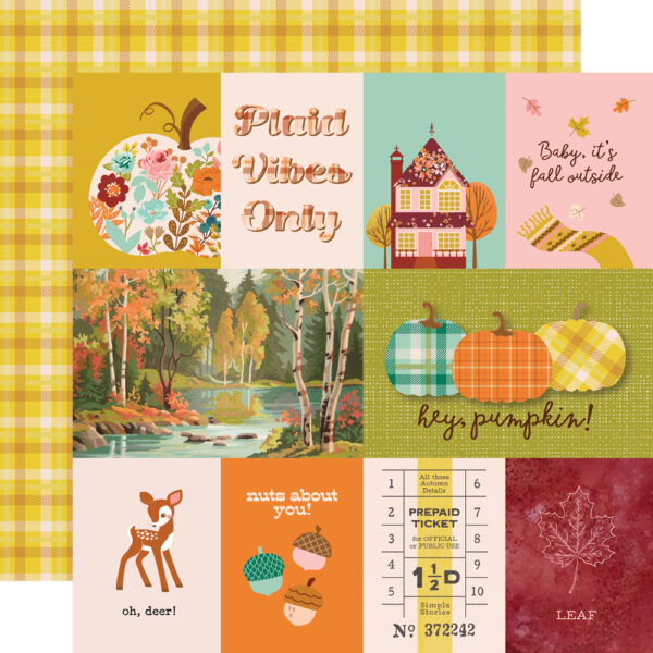 Simple Stories Pumpkins & Plaid 12X12 3X4/4X6 Elements Simple Stories Pumpkins & Plaid 12X12 3X4/4X6 Elements