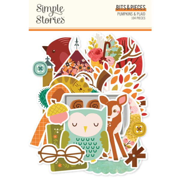 Simple Stories Pumpkins & Plaid Bits & Pieces Simple Stories Pumpkins & Plaid Bits & Pieces