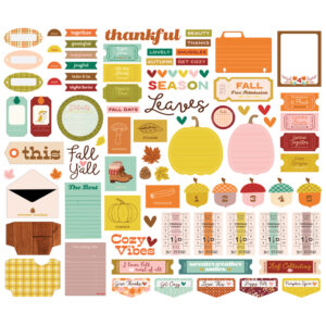 Simple Stories Pumpkins & Plaid Journal Bits & Pieces