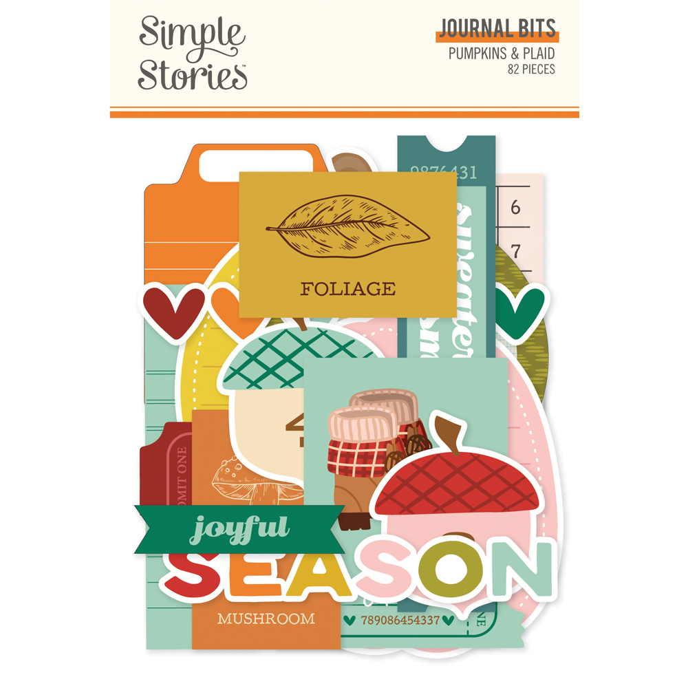 Simple Stories Pumpkins & Plaid Journal Bits & Pieces