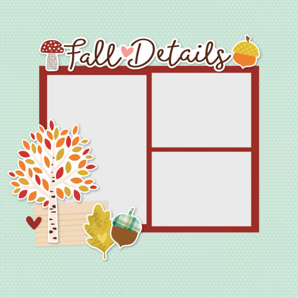 Simple Stories Pumpkins & Plaid Simple Pages Page Pieces