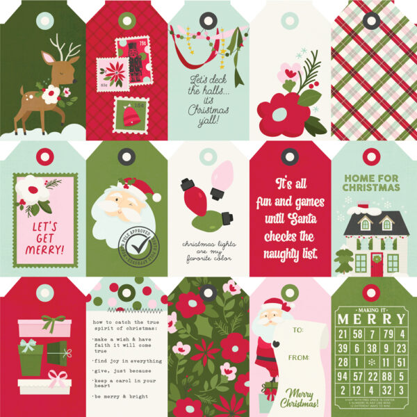 Simple Stories Kringle & Co. 12X12 Tag Elements