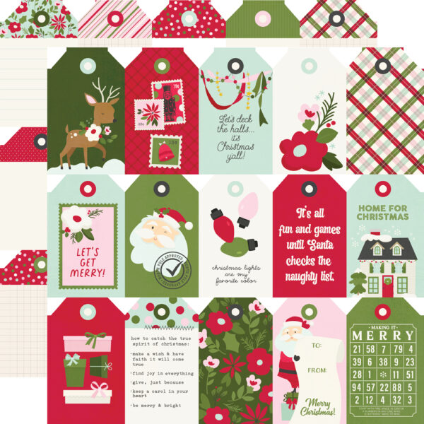 Simple Stories Kringle & Co. 12X12 Tag Elements