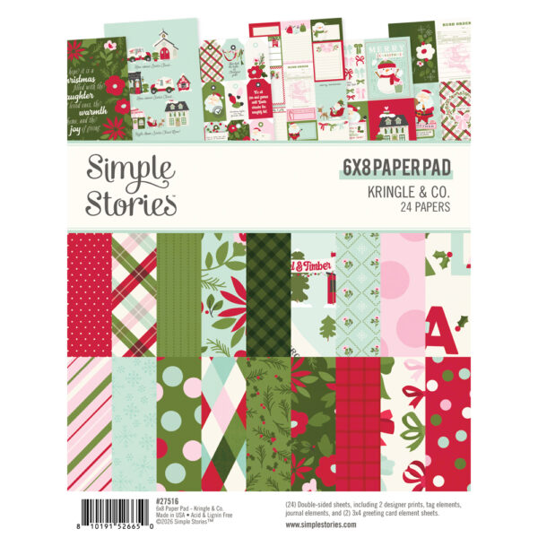 Simple Stories Kringle & Co. 6X8 Pad