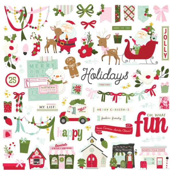 Simple Stories Kringle & Co. Chipboard Pieces