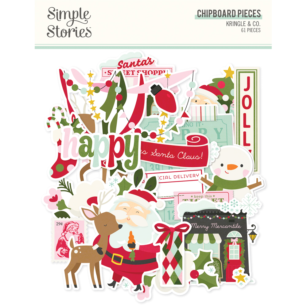 Simple Stories Kringle & Co. Chipboard Pieces