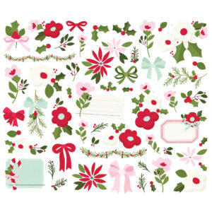 Simple Stories Kringle & Co. Floral Bits & Pieces