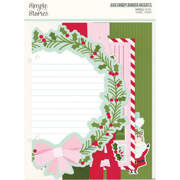 Simple Stories Kringle & Co sn@P! 6X8 Binder Inserts