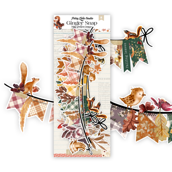 Pretty Little Studio Ginger Snap Die-cuts Cozy Weather Banners