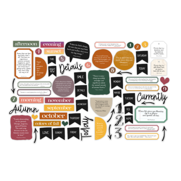 Pretty Little Studio Ginger Snap Die-cuts Enjoy the Season Tags