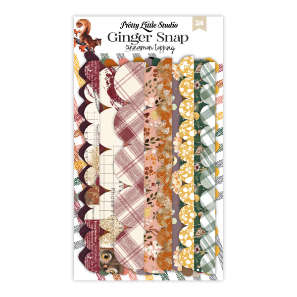 Pretty Little Studio Ginger Snap Die-cuts Cinnamon Topping