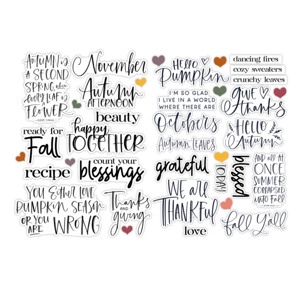 Pretty Little Studio Ginger Snap Die-cuts Autumn Afternoon