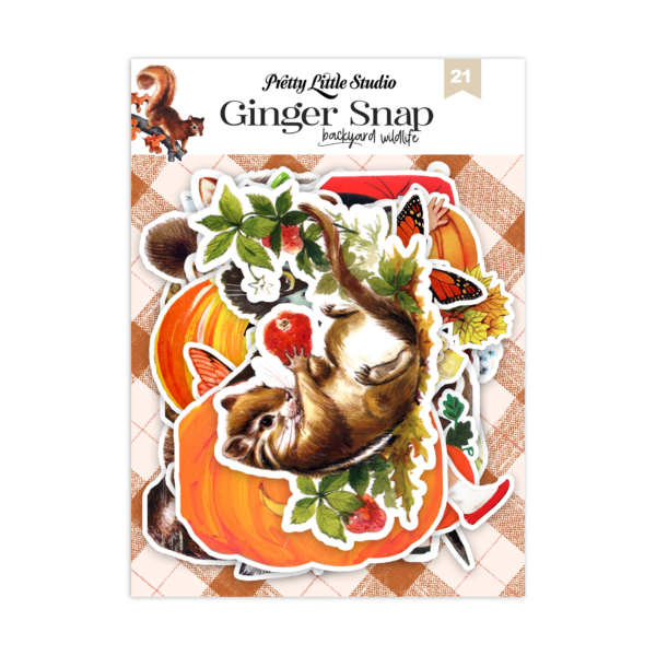 Pretty Little Studio Ginger Snap Die-cuts Backyard Wildlife