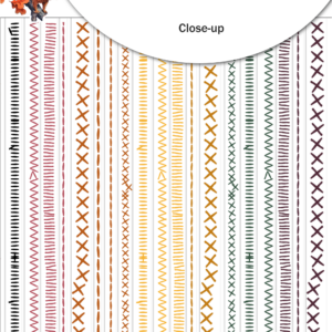 Pretty Little Studio Ginger Snap Stickers Sweater Stitches Clear