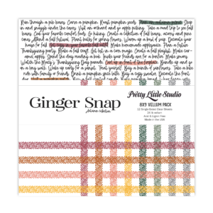 Pretty Little Studio Ginger Snap 8X9 Vellum Pack