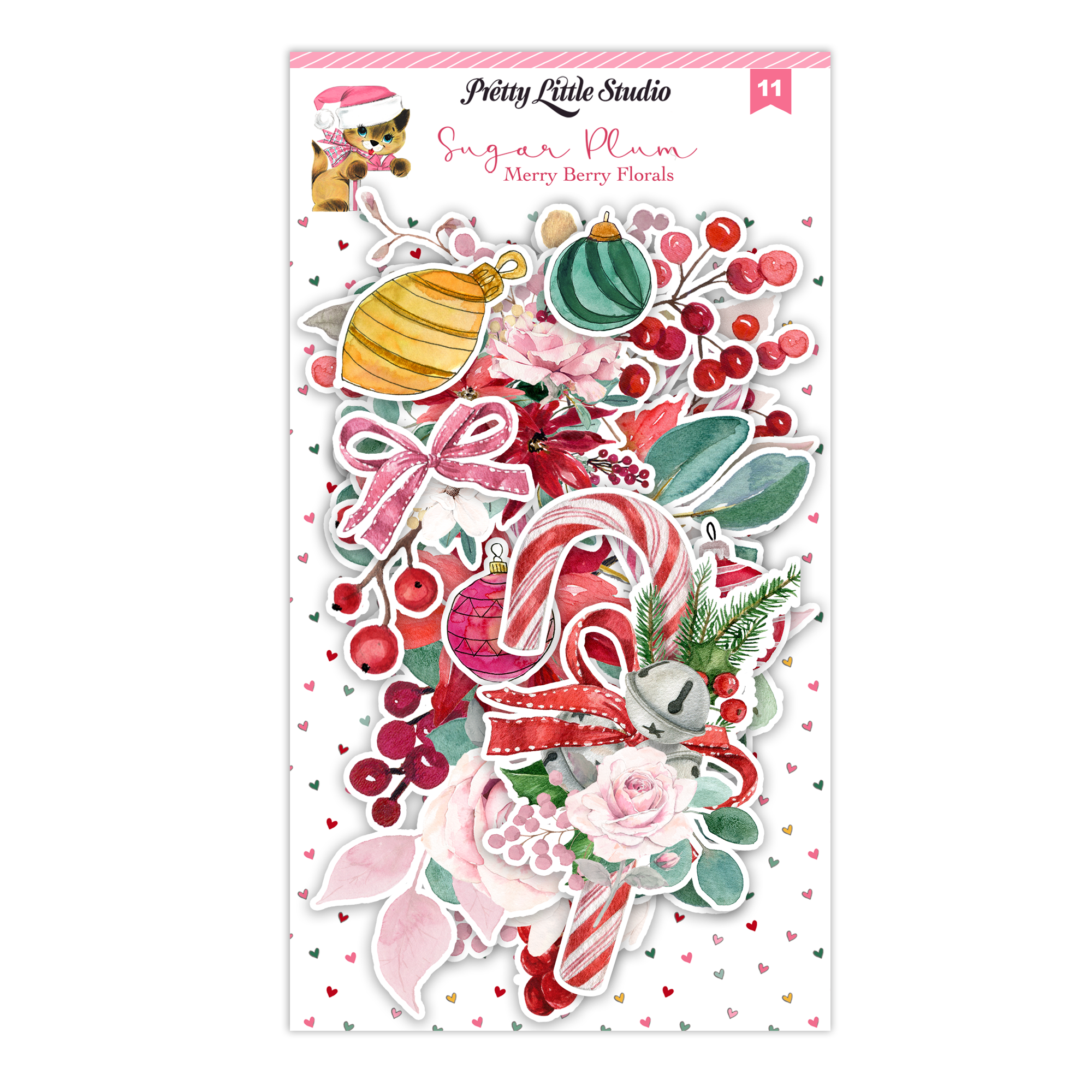 Pretty Little Studio Sugar Plum Die-cuts Merry Berry Florals