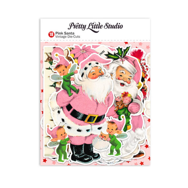 Pretty Little Studio Sugar Plum Die-cuts Pink Santa Mini Pretty Little Studio Sugar Plum Die-cuts Pink Santa Mini