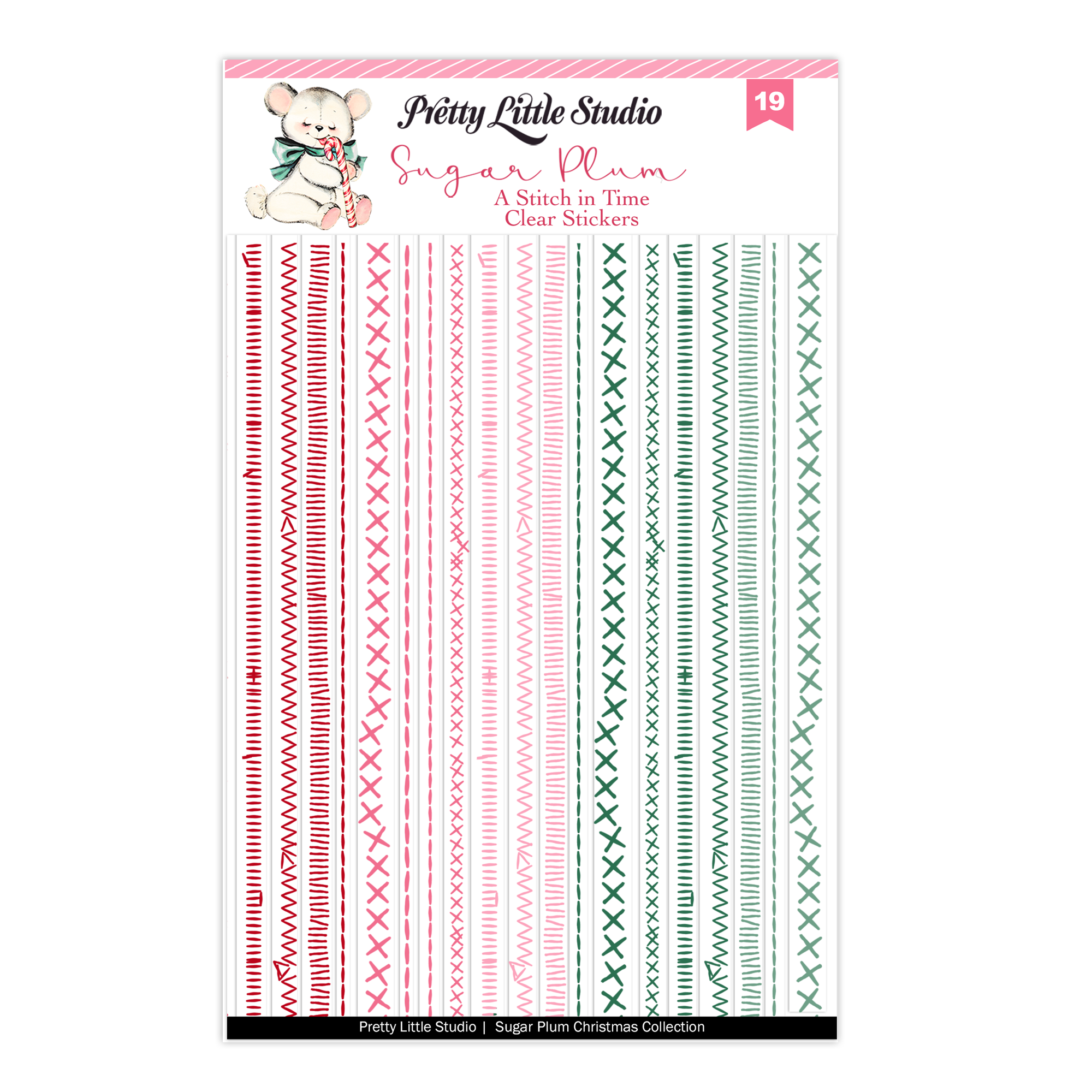 Pretty Little Studio Sugar Plum Stickers A Stitch in Time Clear