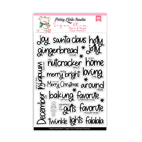 Pretty Little Studio Sugar Plum Stickers Merry & Bright Clear Pretty Little Studio Sugar Plum Stickers Merry & Bright Clear
