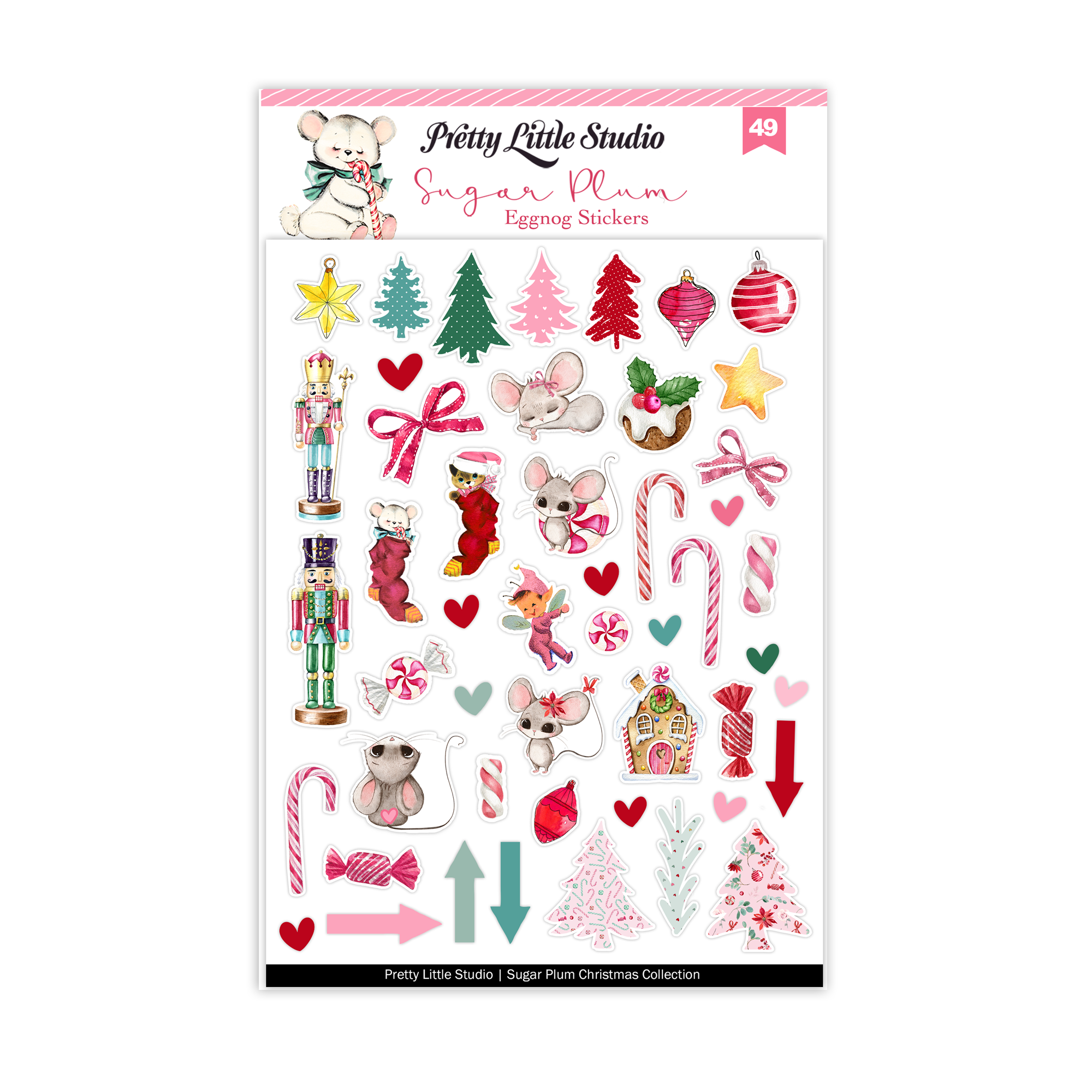 Pretty Little Studio Sugar Plum Stickers Eggnog