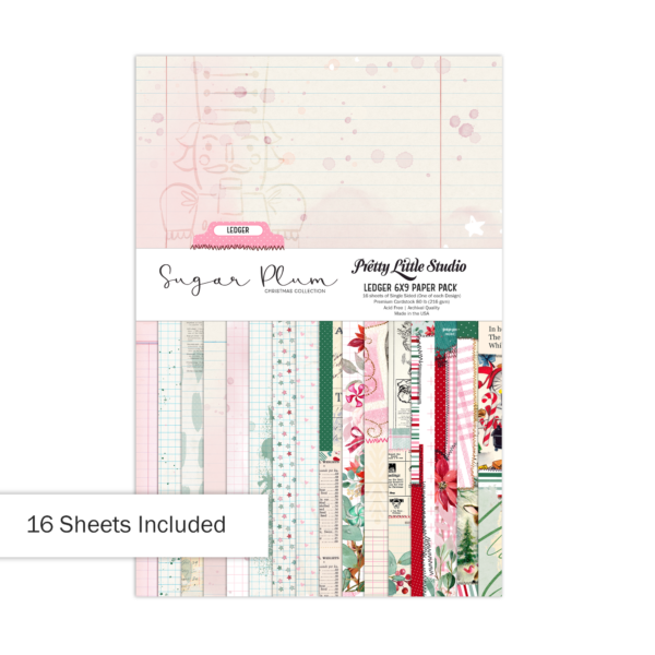 Pretty Little Studio Sugar Plum 6X9 Ledger Paper Pack