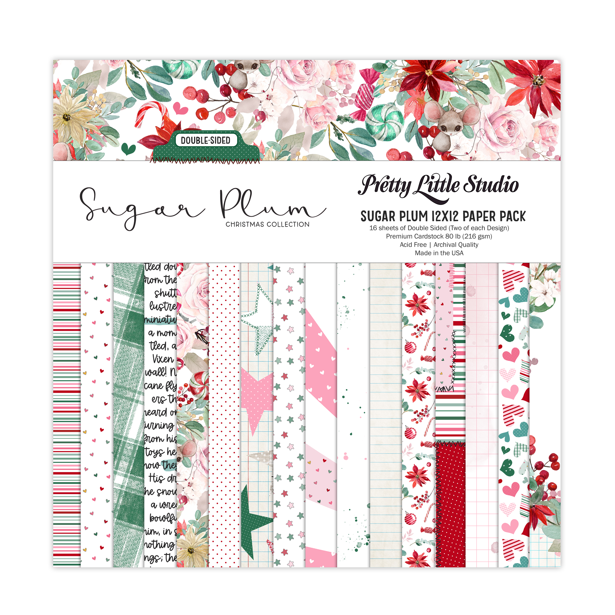 Pretty Little Studio Sugar Plum 12X12 Paper Pack