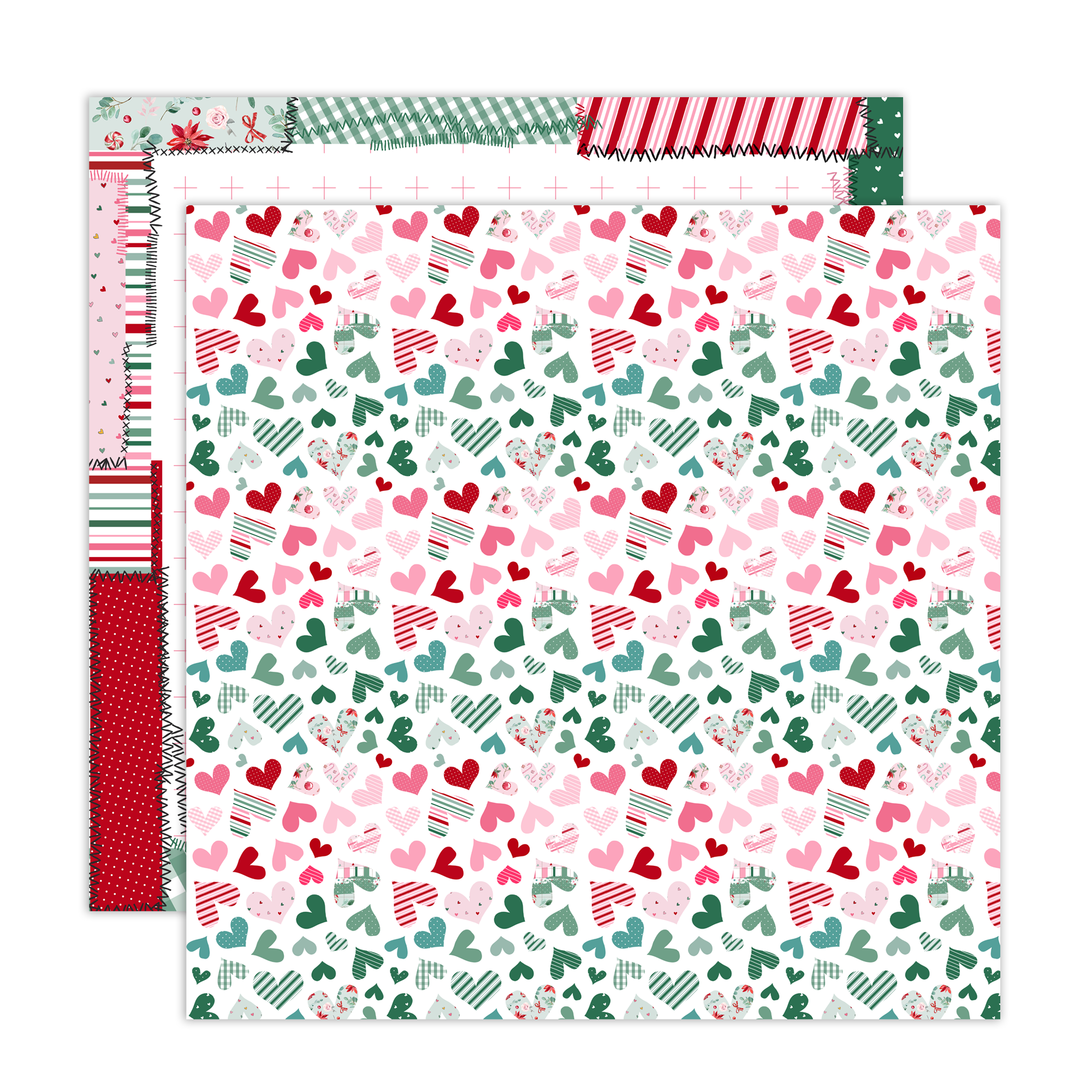Pretty Little Studio Sugar Plum 12X12 Candy Hearts Snap