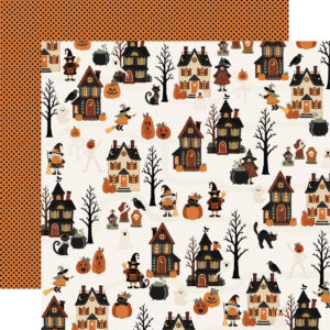 Carta Bella Handmade Halloween 12X12 Haunted Halloween Street