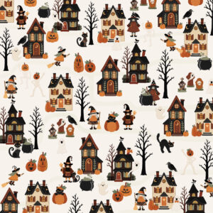 Carta Bella Handmade Halloween 12X12 Haunted Halloween Street