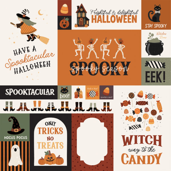 Carta Bella Handmade Halloween 12X12 Multi Journaling Cards