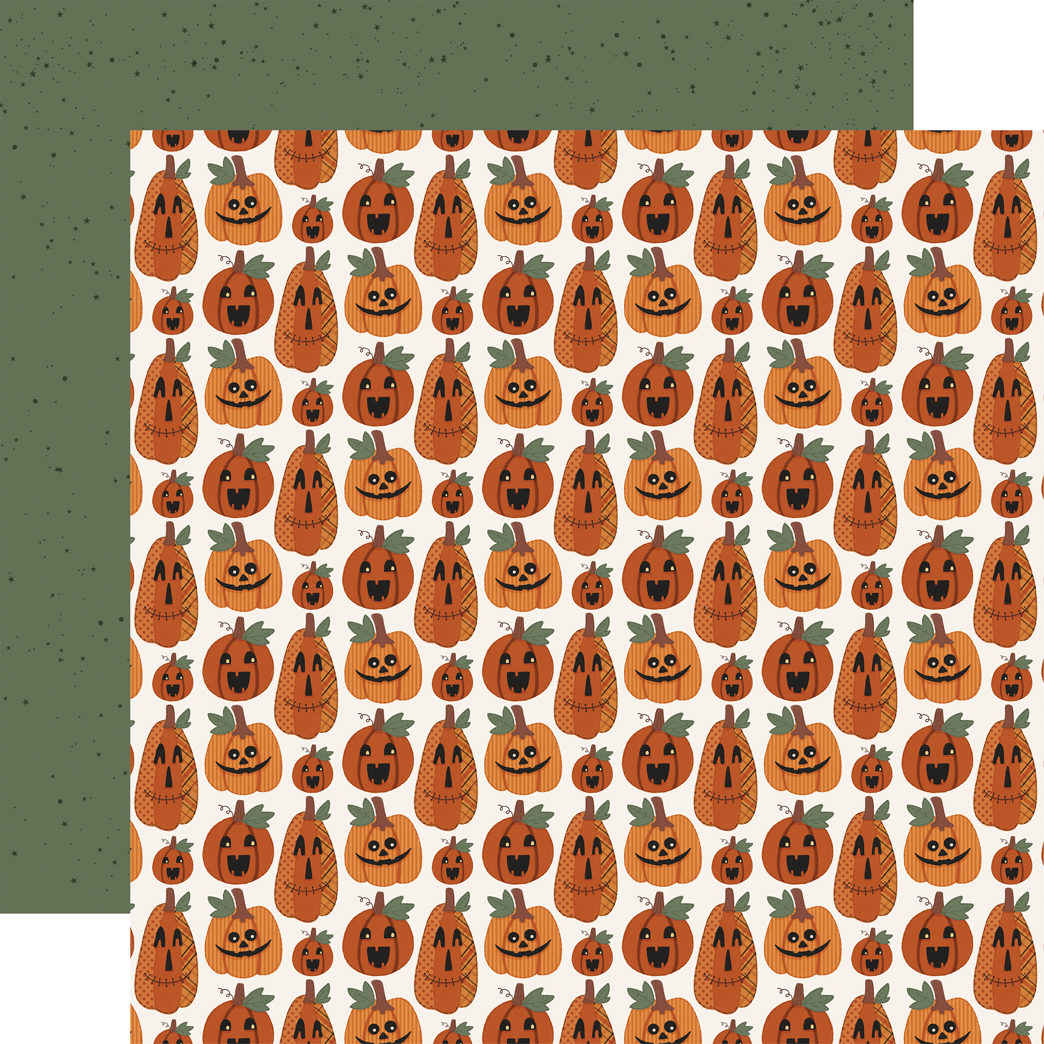 Carta Bella Handmade Halloween 12X12 October Pumpkins