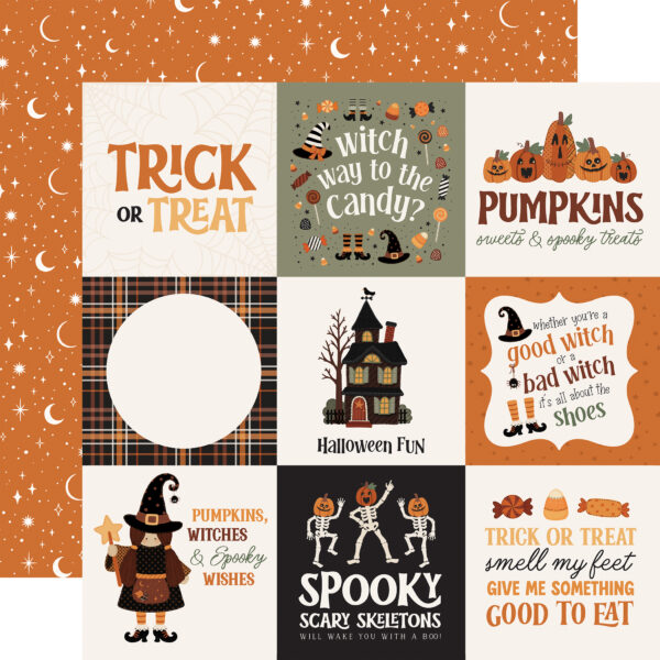 Carta Bella Handmade Halloween 12X12 4X4 Journaling Cards