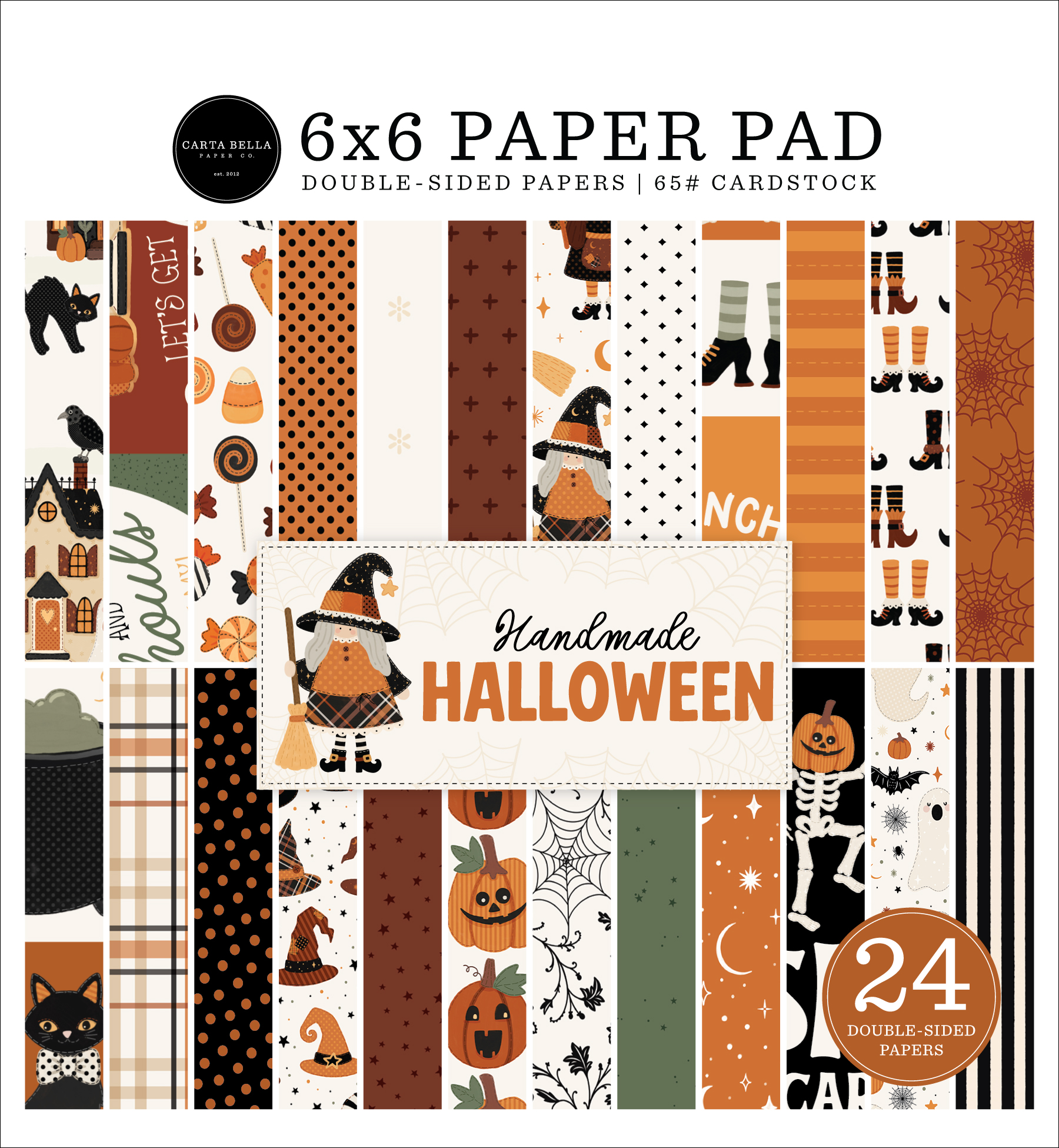 Carta Bella Handmade Halloween 6X6 Paper Pad