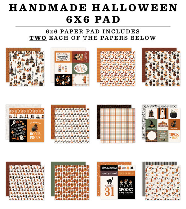 Carta Bella Handmade Halloween 6X6 Paper Pad