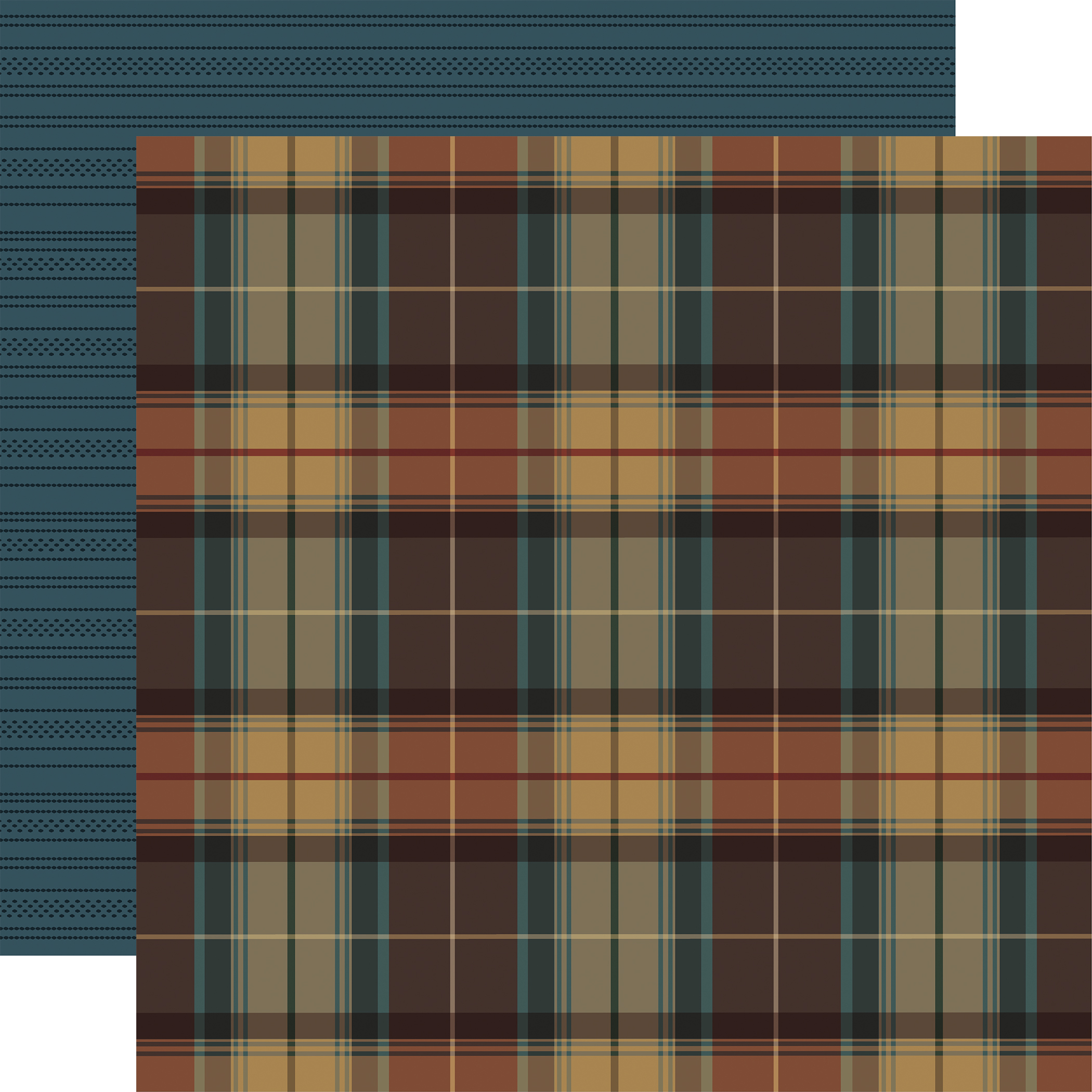 Carta Bella Here Comes Autumn 12X12 Moody Plaid