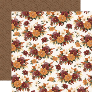 Carta Bella Here Comes Autumn 12X12 Fall Floral Bunches