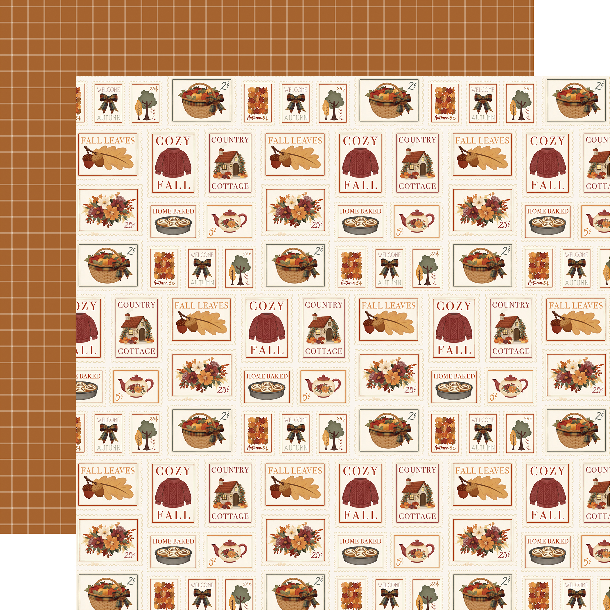 Carta Bella Here Comes Autumn 12X12 Cozy Fall Stamps