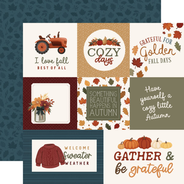 Carta Bella Here Comes Autumn 12X12 Multi Journaling Cards Carta Bella Here Comes Autumn 12X12 Multi Journaling Cards