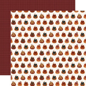 Carta Bella Here Comes Autumn 12X12 Tied in A Bow Pumpkins