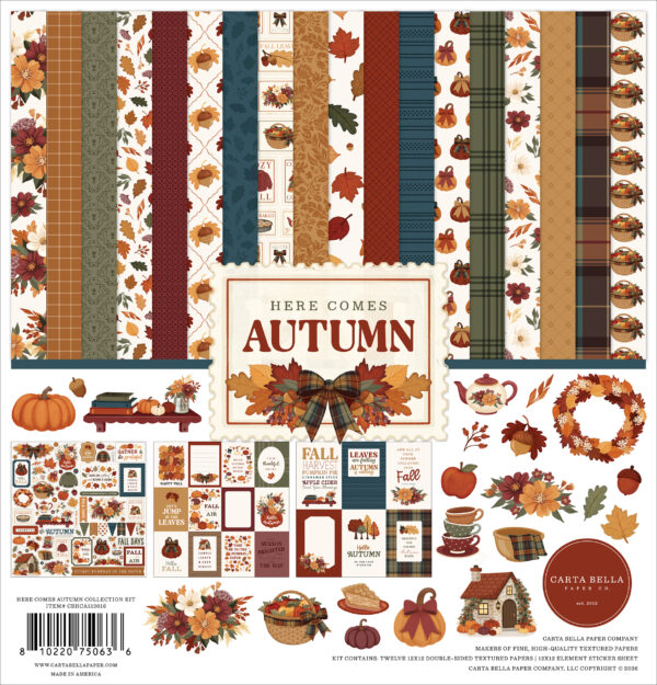 Carta Bella Here Comes Autumn Collection Kit Carta Bella Here Comes Autumn Collection Kit