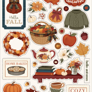 Carta Bella Here Comes Autumn 6X13 Chipboard Accents