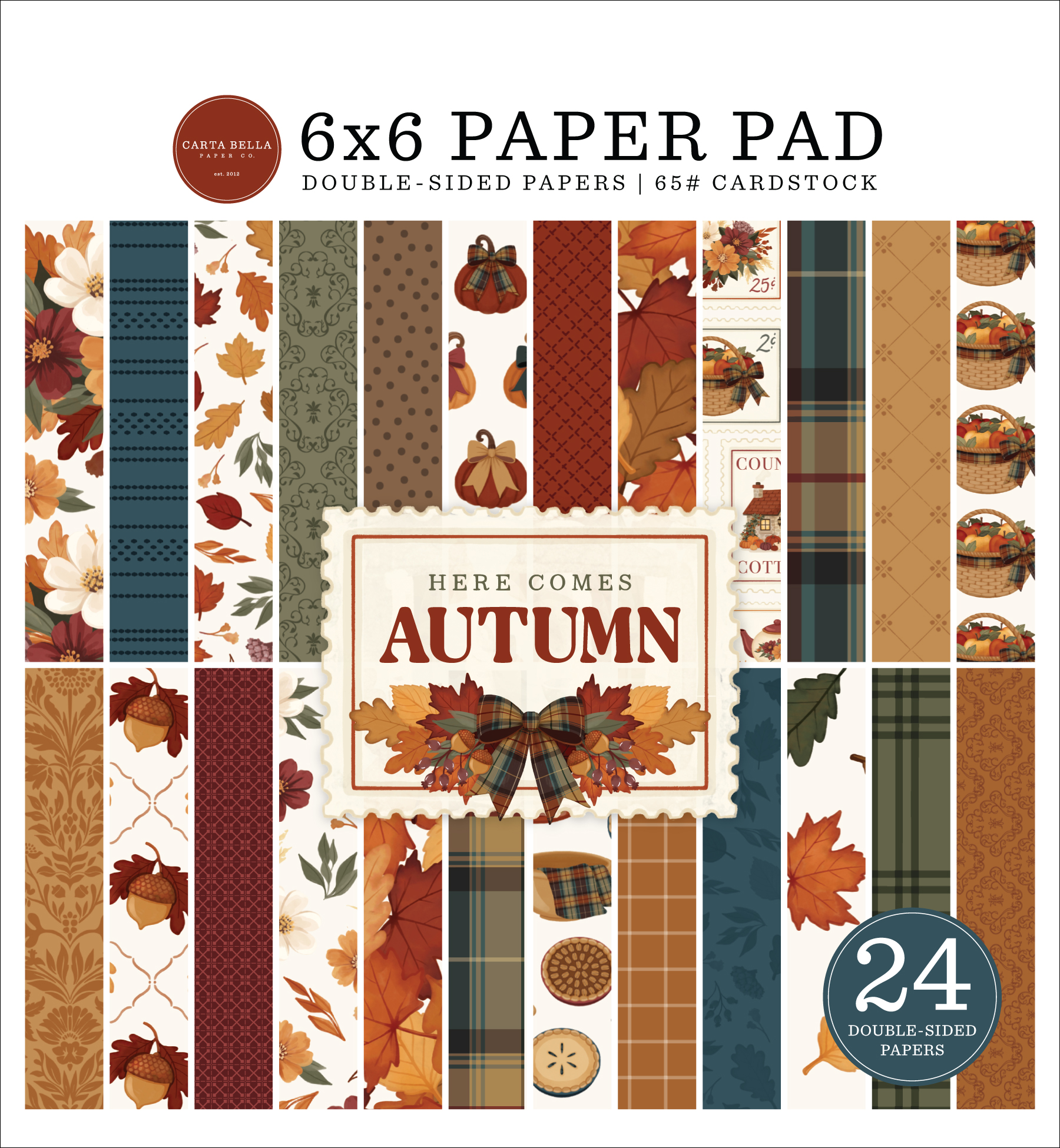 Carta Bella Here Comes Autumn 6X6 Paper Pad