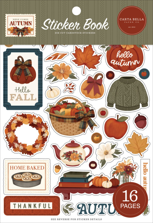 Carta Bella Here Comes Autumn Sticker Book Carta Bella Here Comes Autumn Sticker Book
