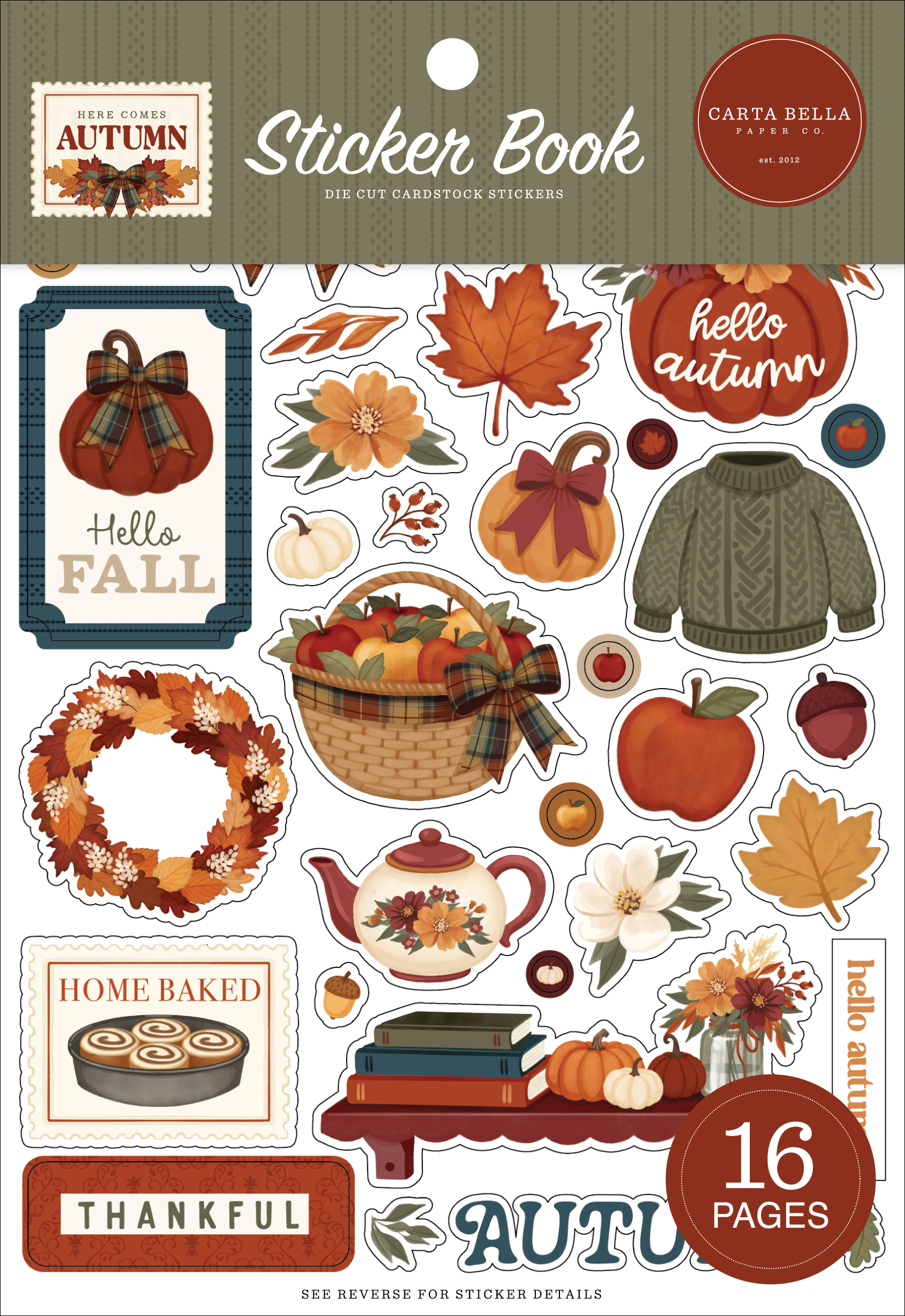 Carta Bella Here Comes Autumn Sticker Book