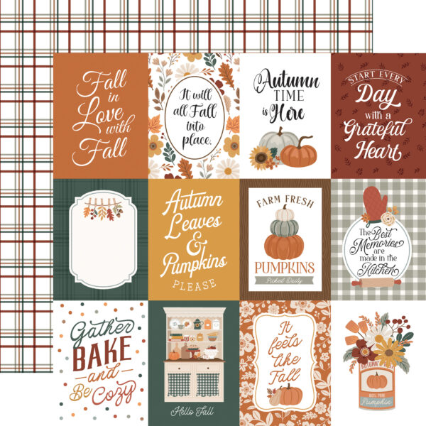 Echo Park Feels Like Fall 12X12 3X4 Journaling Cards Echo Park Feels Like Fall 12X12 3X4 Journaling Cards