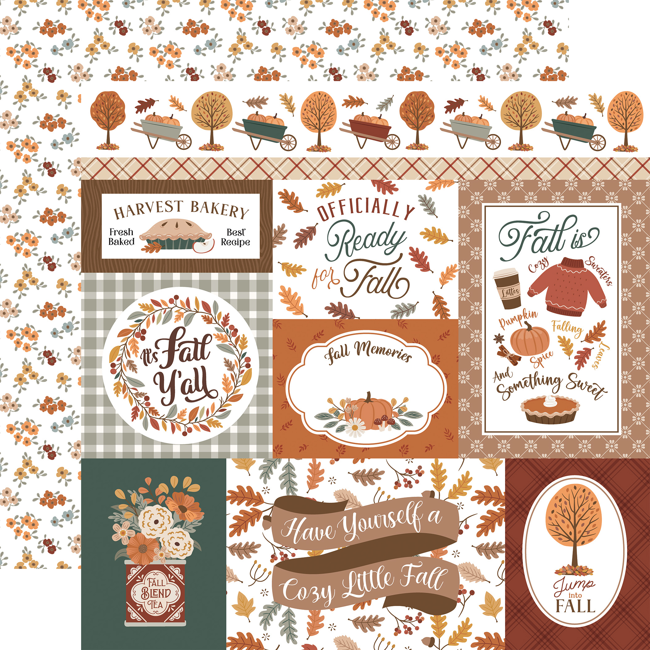 Echo Park Feels Like Fall 12X12 Fall Journaling Cards