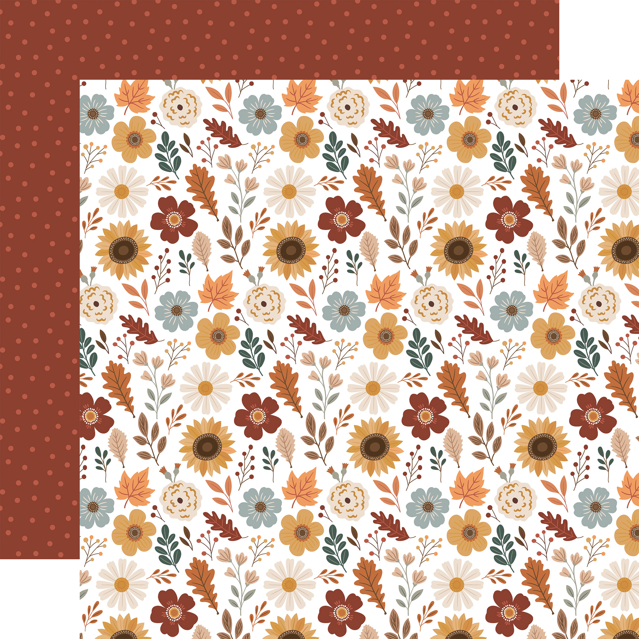 Echo Park Feels Like Fall 12X12 Harvest Blossoms