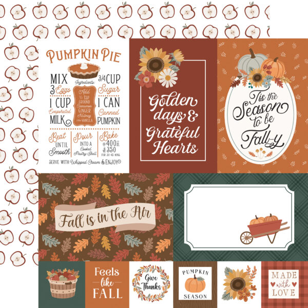Echo Park Feels Like Fall 12X12 Multi Journaling Cards Echo Park Feels Like Fall 12X12 Multi Journaling Cards